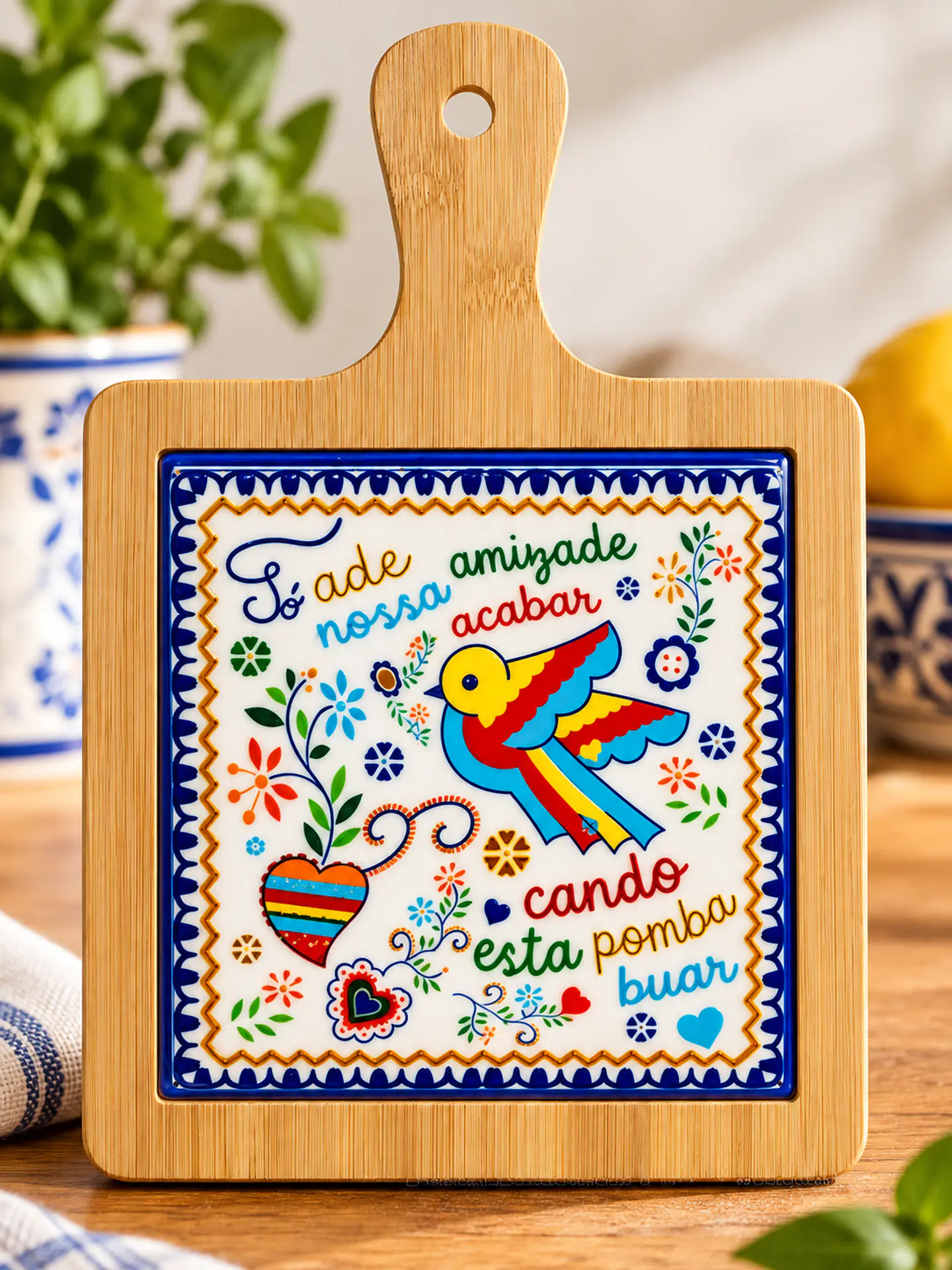 Tábua de Cozinha Decorativa Portuguesa – 28x10cm 1