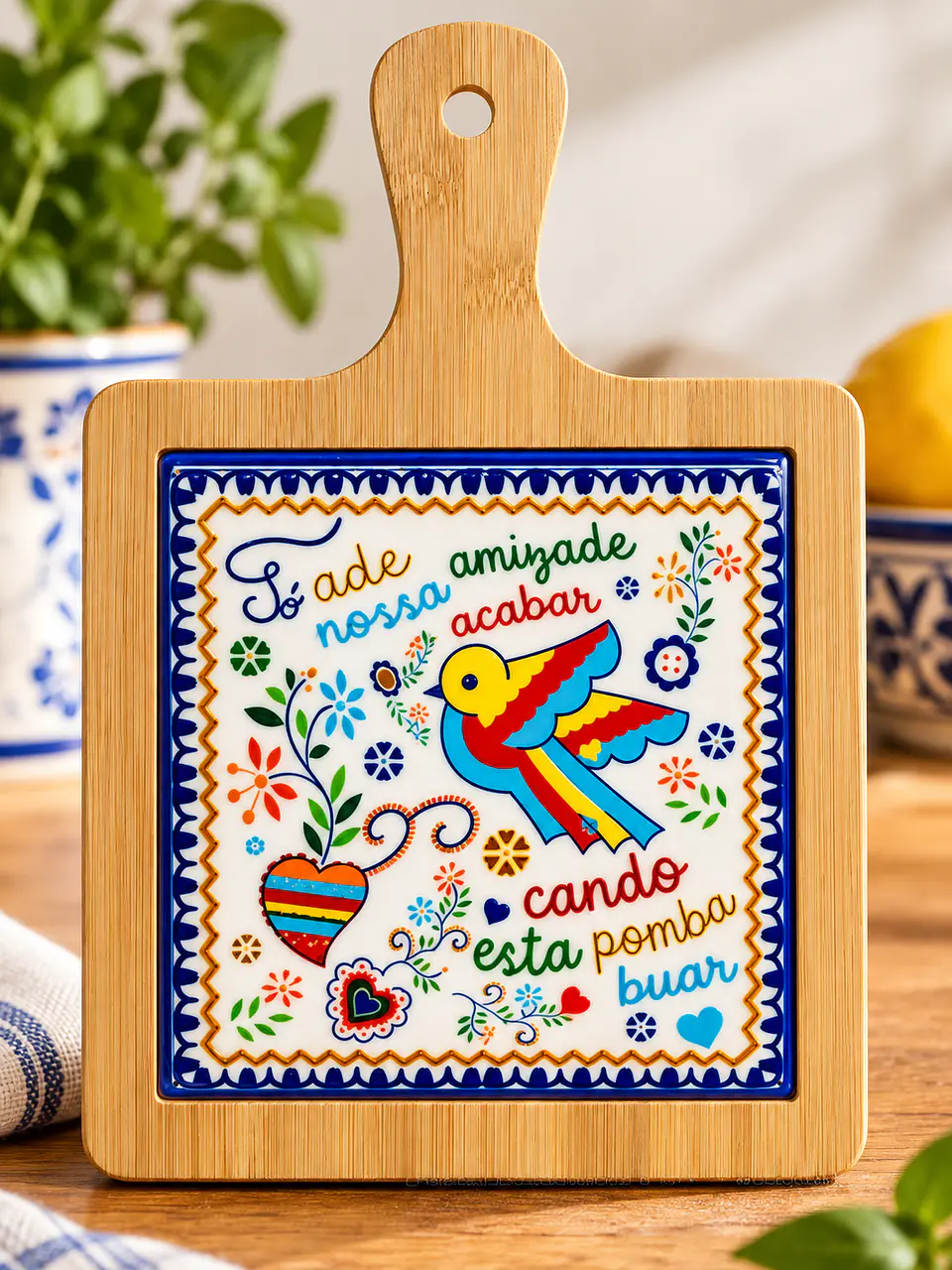 Tábua de Cozinha Decorativa Portuguesa – 28x10cm 1