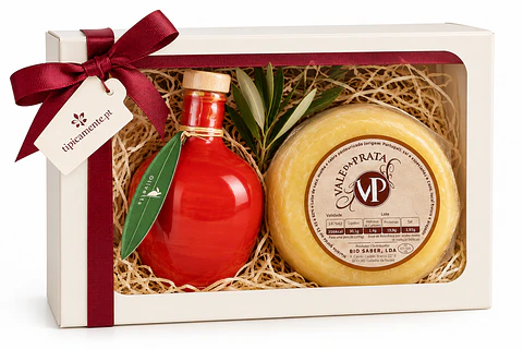 Cabaz Azeite Artesanal & Queijo Português