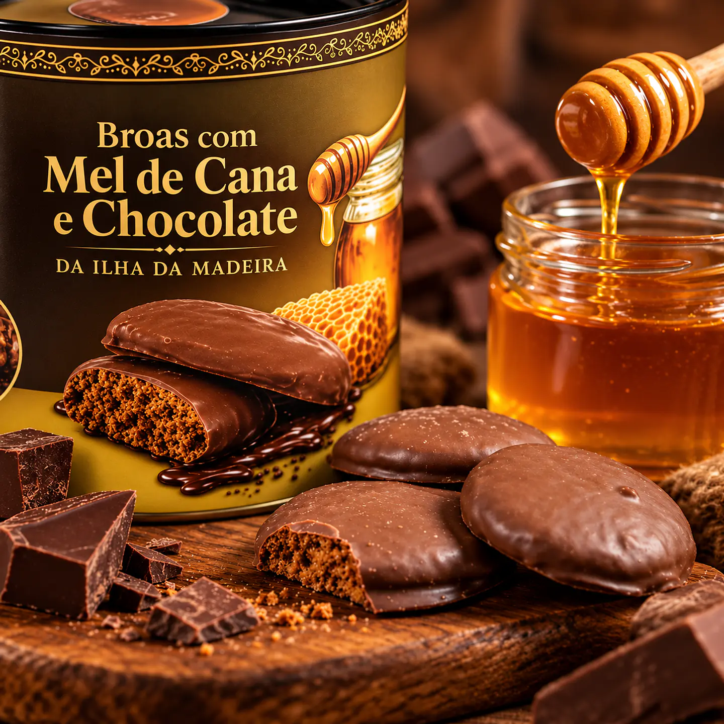 Cornbread with Sugarcane Honey and Chocolate from Madeira Island 2