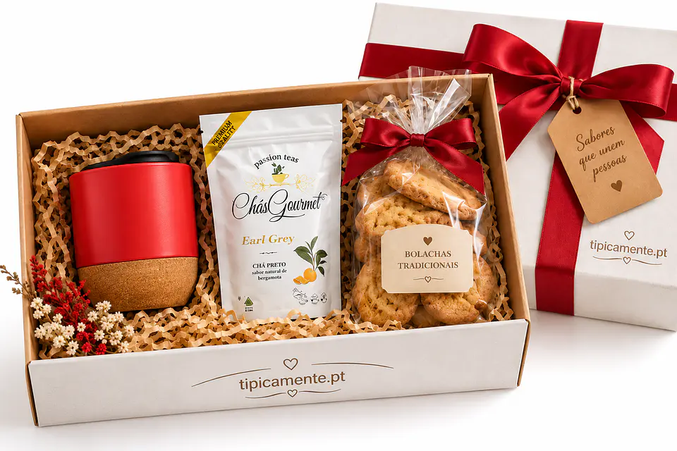 Coffret Pause à la portugaise – Thé, biscuits et mug 1