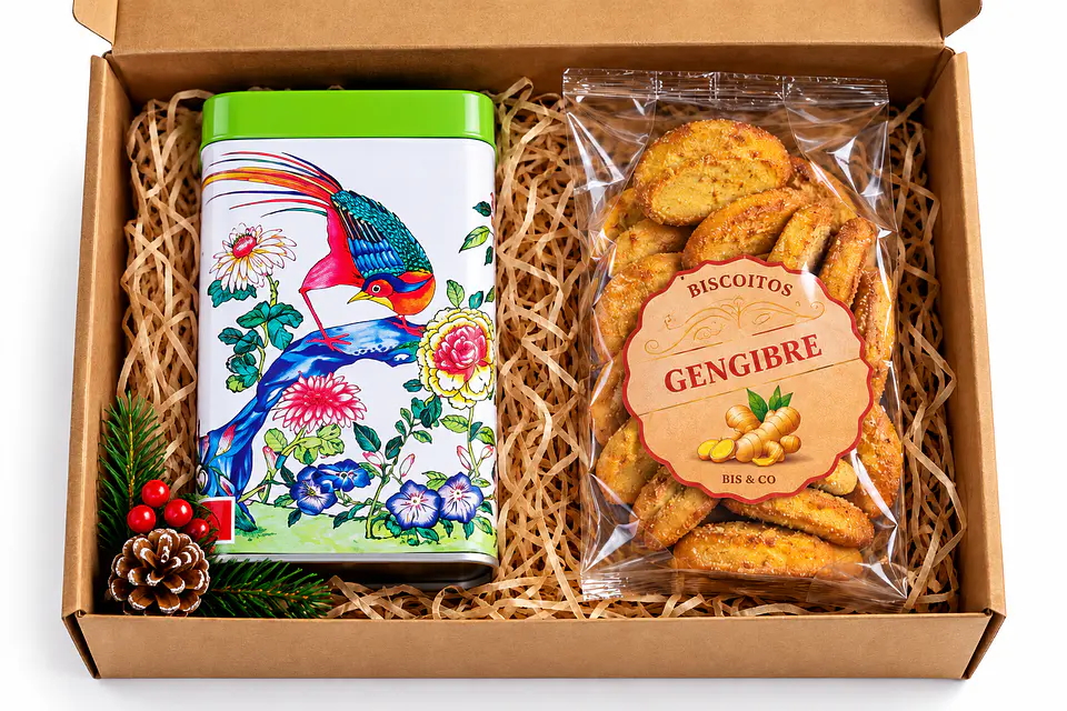 Cabaz Chá & Biscoitos Artesanais 2