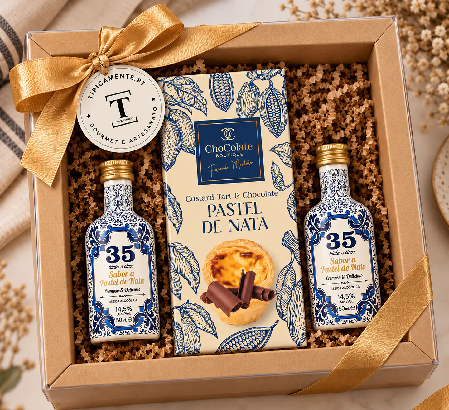 Coffret Pastel de Nata – Liqueur & Chocolat 1
