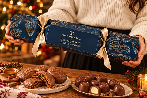 XL Special Christmas Cracker – Honey Cookies and Pastel de Nata Bonbons