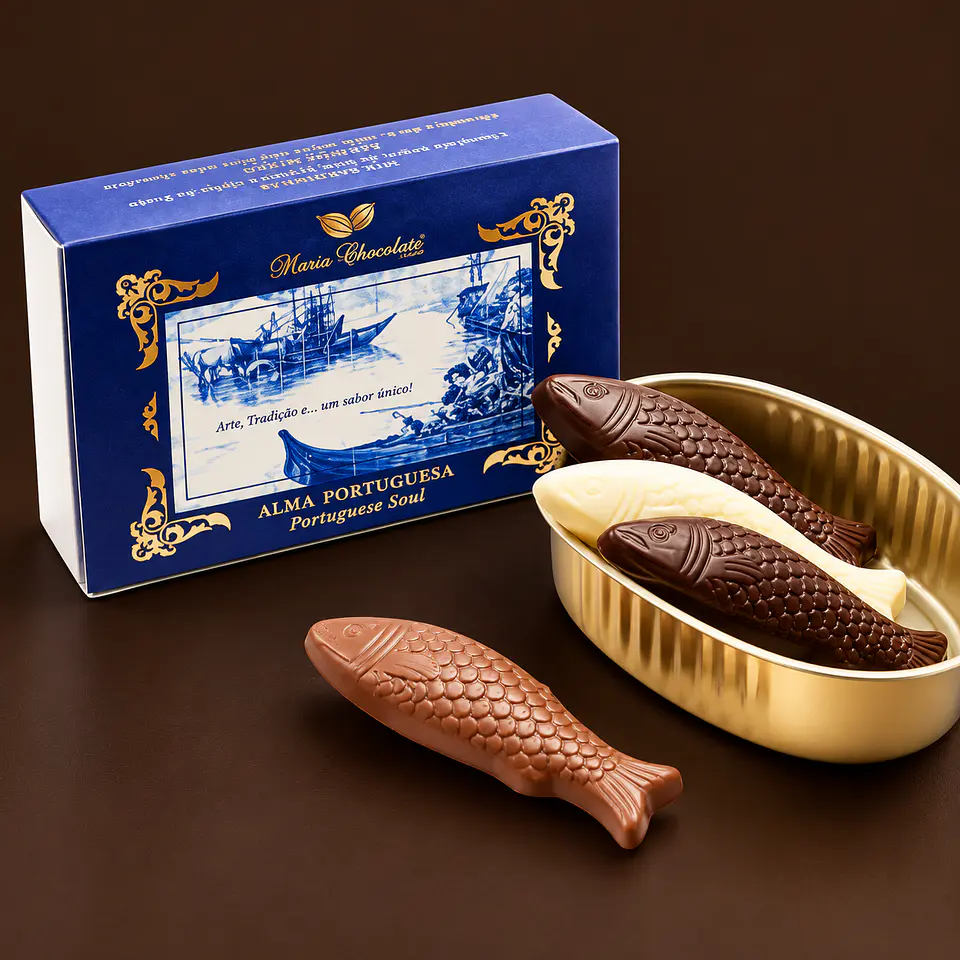 Lata de Sardinhas de Chocolate – Alma Portuguesa | 4 Sabores 1