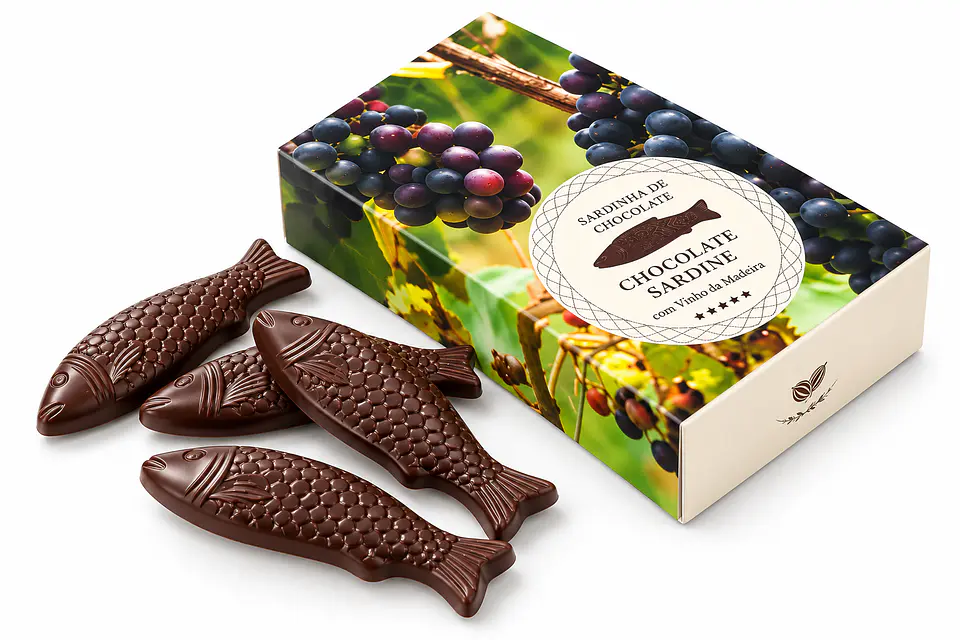Lata de Sardinhas de Chocolate com Vinho da Madeira – 50 g 1