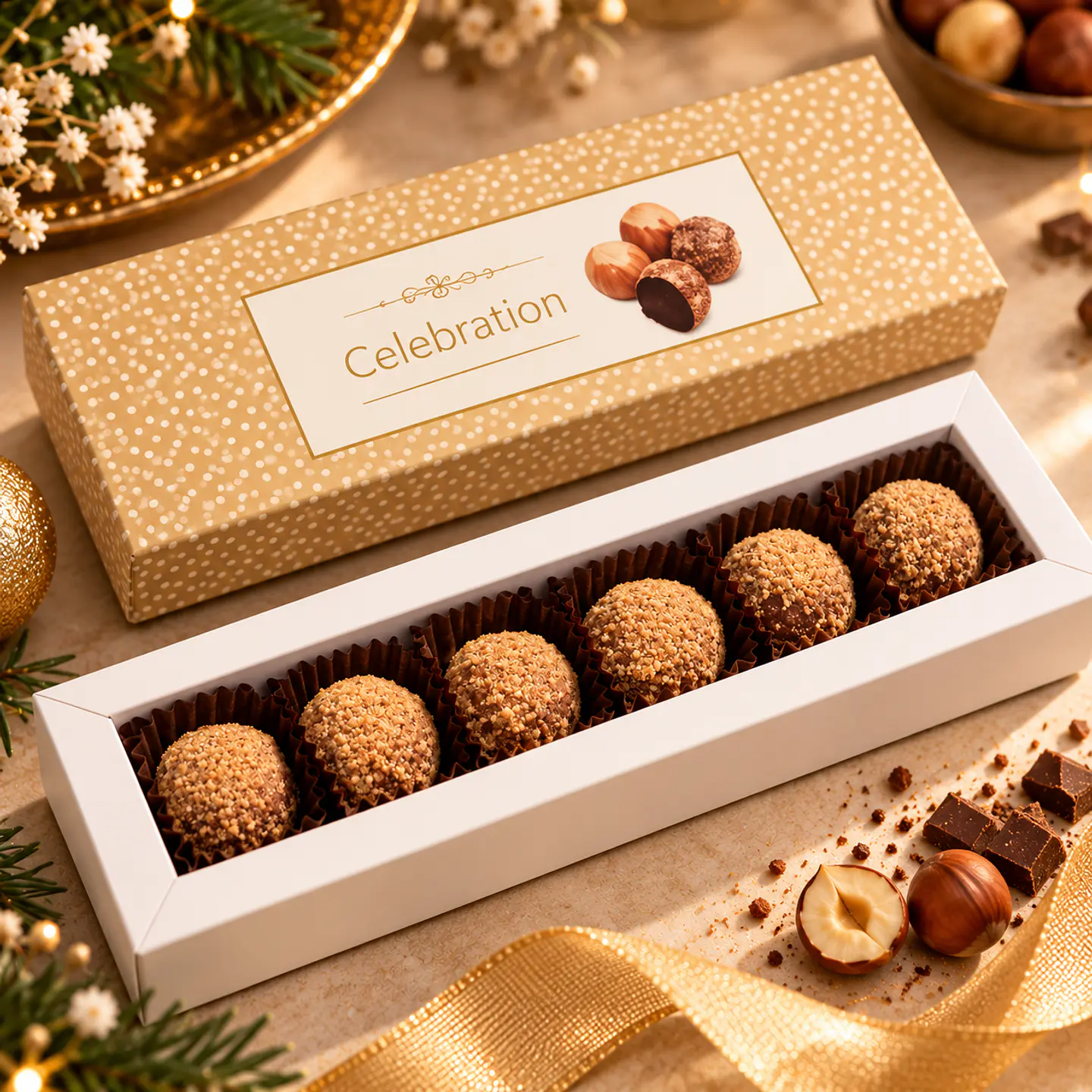 Truffes d'or et de champagne - un toast aux moments spéciaux 1