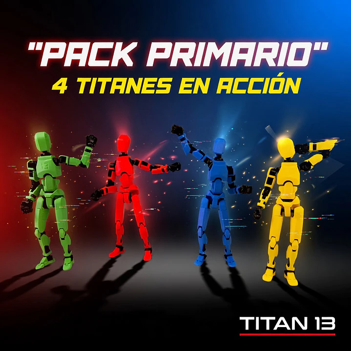 STARTER PACK 4 TITANES EN ACCIÓN + ACCESORIOS - TITAN 13 ESTÁNDAR 2