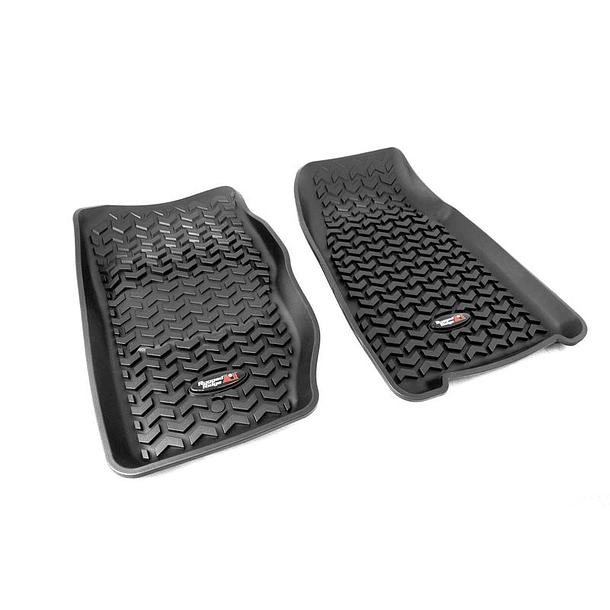 Rugged Ridge All-Terrain Protector de piso delantero negro para Jeep Cherokee XJ