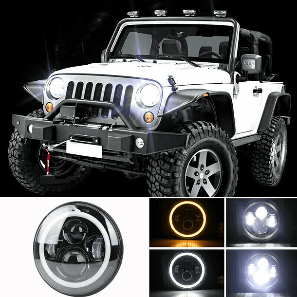 foco led 7" Jeep JK TJ