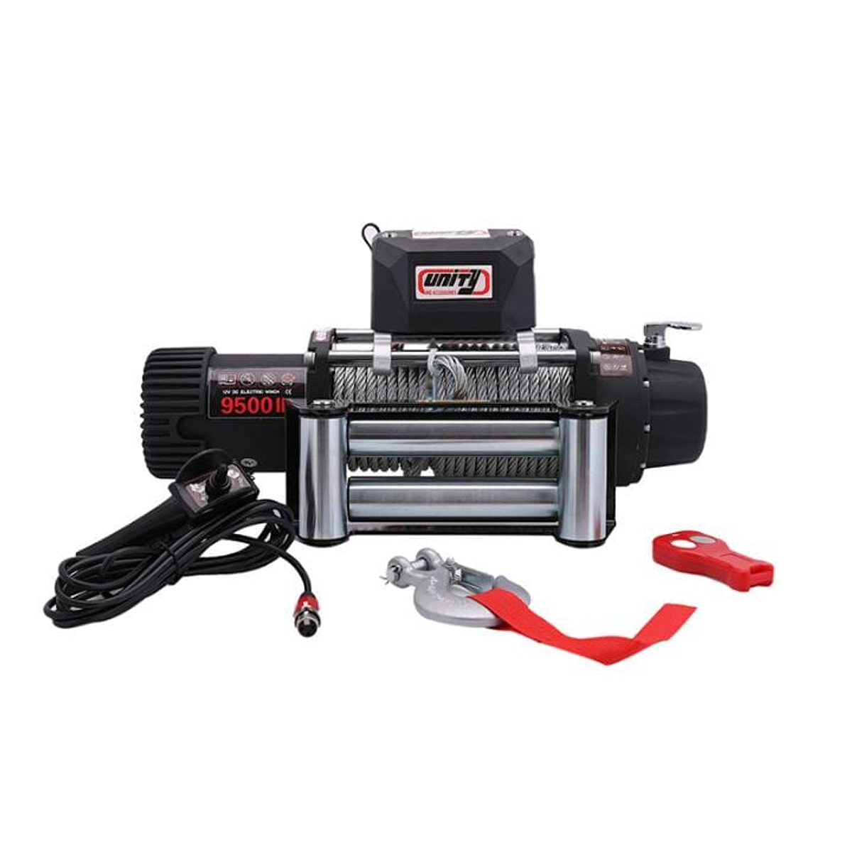 Winche eléctrico 9500lbs Piola Metálica