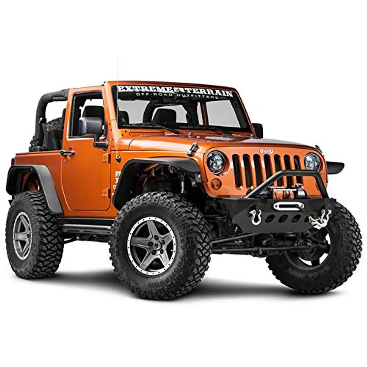 Couvre Volant En Cuir Perforé Rouge Pour Jeep Wrangler JK 2007+ - Installation Facile
