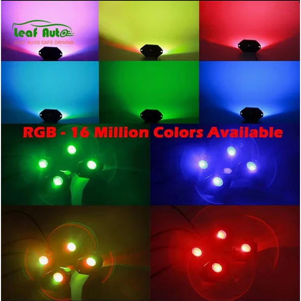 Rock Light Luz LED para rocas 8 Pods 4