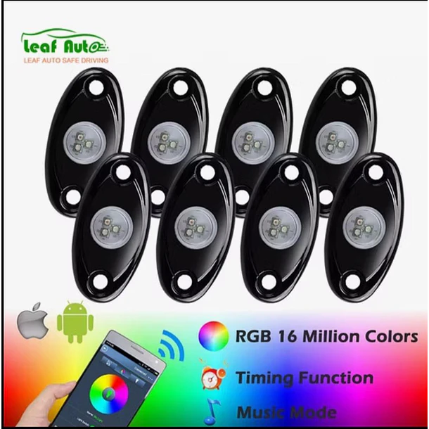 Rock Light Luz LED para rocas 8 Pods