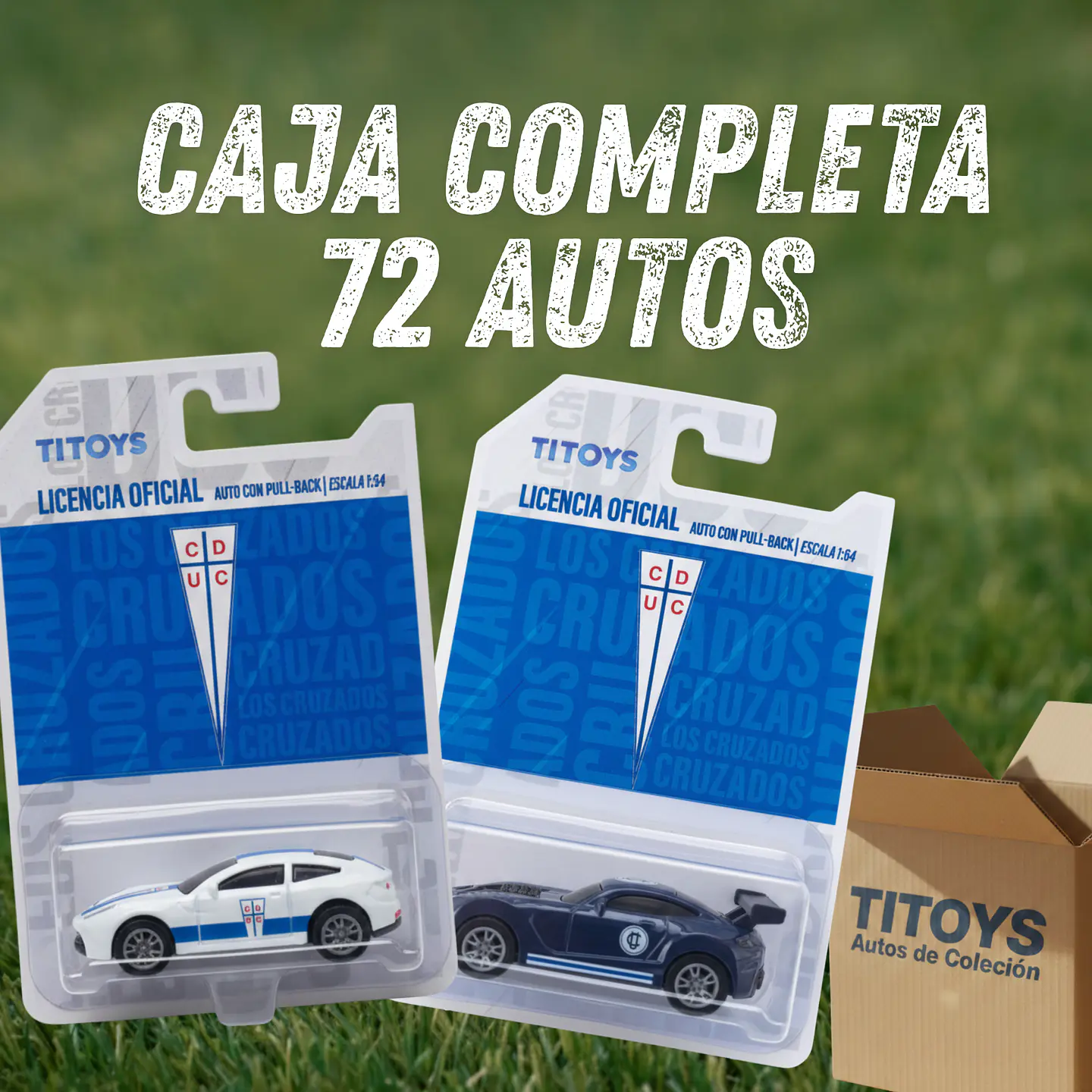 CAJA COMPLETA - Auto de Juguete Universidad Catolica Escala 1:64 – Licencia Oficial | Coleccionable para Hinchas y Niños 1