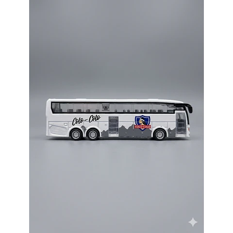 Bus Colo-Colo Titoys - Colección Oficial Cacique Albo - Juguete Coleccionable Niños