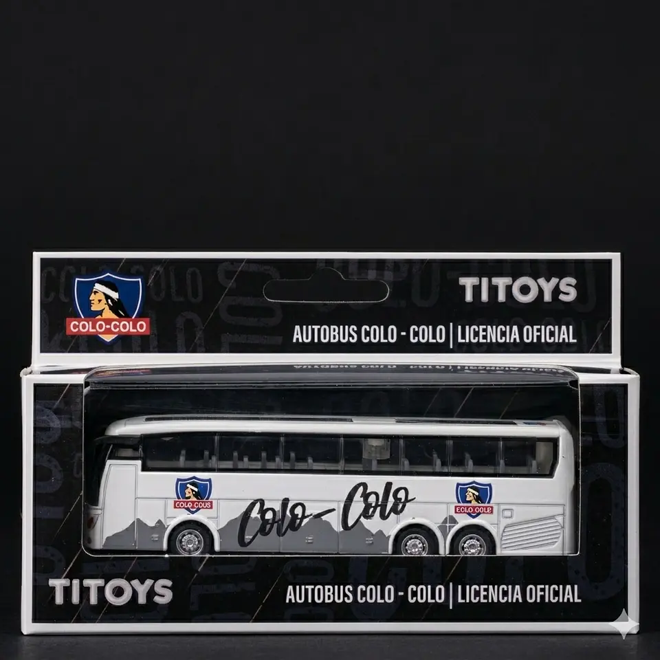 CAJA COMPLETA Bus Colo-Colo Titoys - Colección Oficial Cacique Albo - Juguete Coleccionable Niños 7