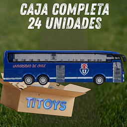 Bus Universidad de Chile Titoys - Colección Oficial Cacique Albo - Juguete Coleccionable Niños