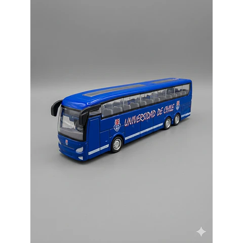 Bus Universidad de Chile Titoys - Colección Oficial Cacique Albo - Juguete Coleccionable Niños