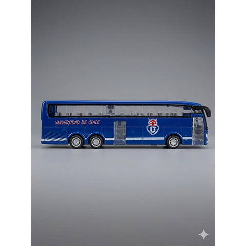 Bus Universidad de Chile Titoys - Colección Oficial Cacique Albo - Juguete Coleccionable Niños