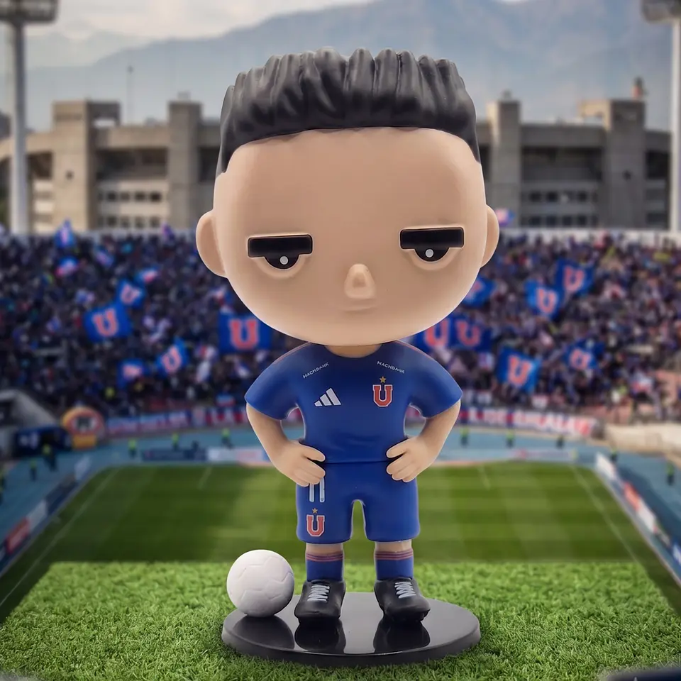 Caja Completa Figura Universidad de Chile Camiseta Titular #11 Eduardo Vargas – Edición 2026 3