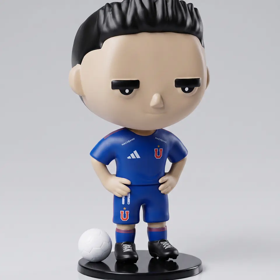 Caja Completa Figura Universidad de Chile Camiseta Titular #11 Eduardo Vargas – Edición 2026 5