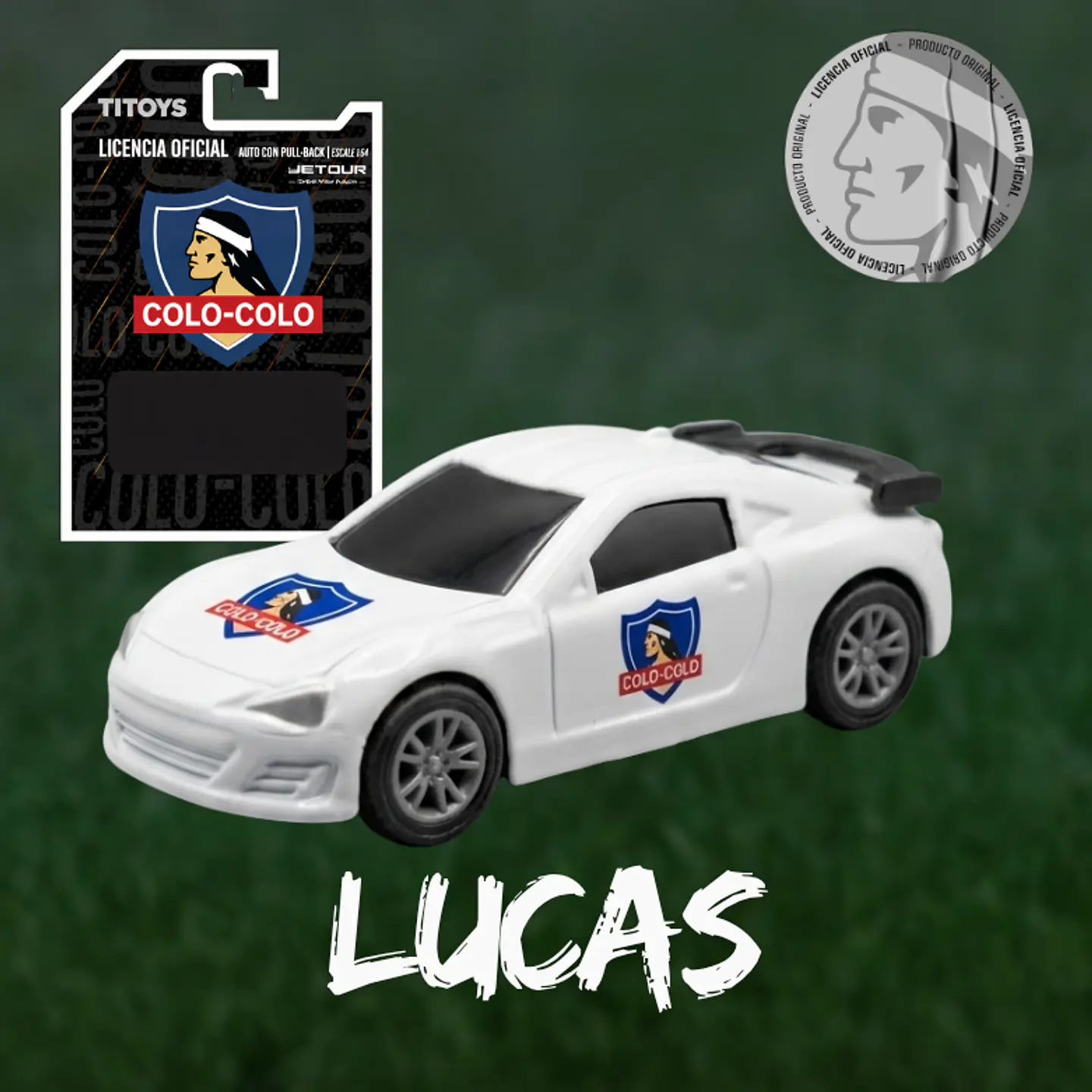 CAJA COMPLETA - Auto de Juguete Colo-Colo Escala 1:64 – Licencia Oficial | Coleccionable para Hinchas y Niños 4