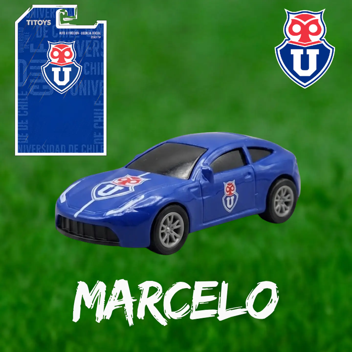CAJA COMPLETA - Auto de Juguete Universidad de Chile Escala 1:64 – Licencia Oficial | Coleccionable para Hinchas y Niños 3