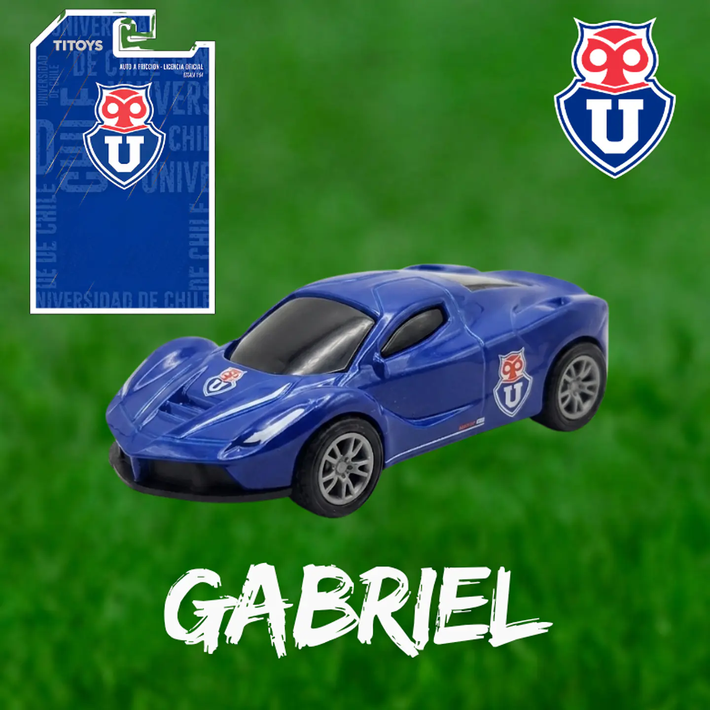 CAJA COMPLETA - Auto de Juguete Universidad de Chile Escala 1:64 – Licencia Oficial | Coleccionable para Hinchas y Niños 5
