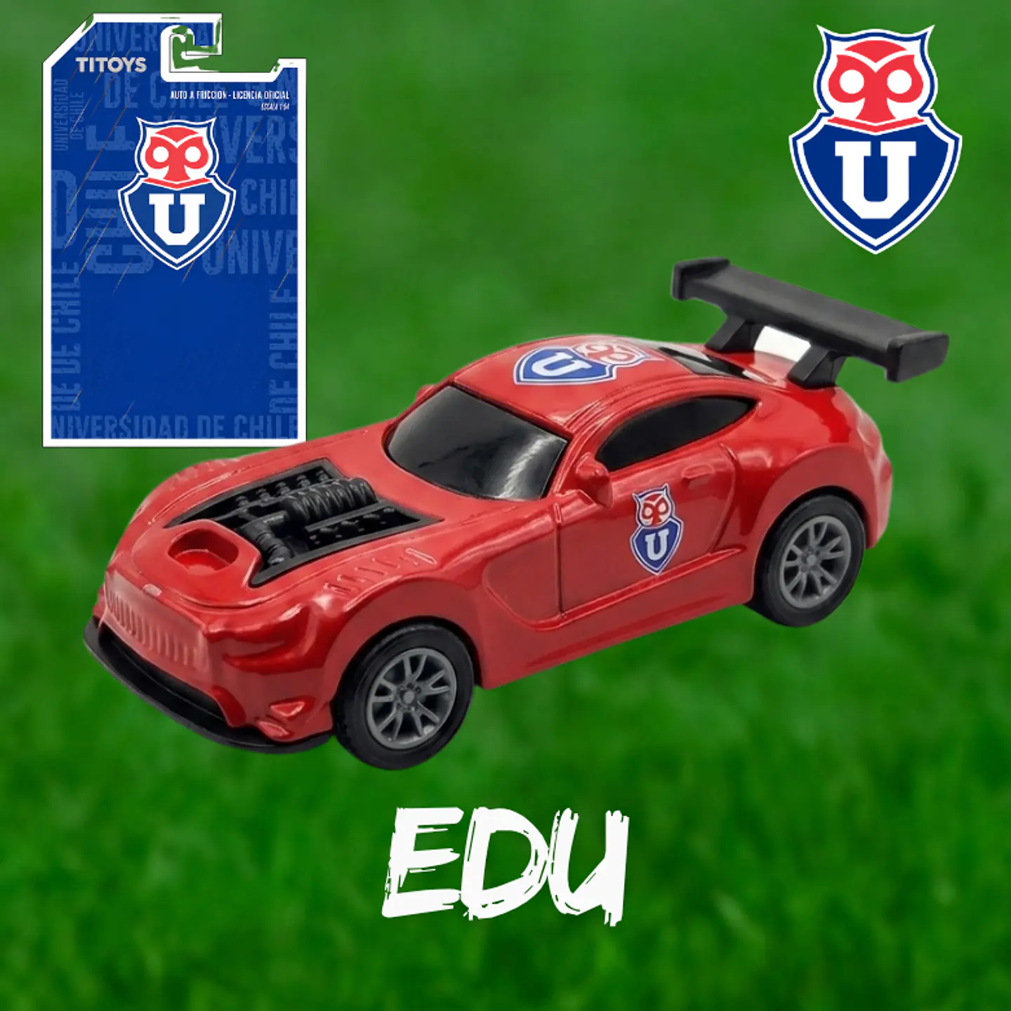 CAJA COMPLETA - Auto de Juguete Universidad de Chile Escala 1:64 – Licencia Oficial | Coleccionable para Hinchas y Niños 6