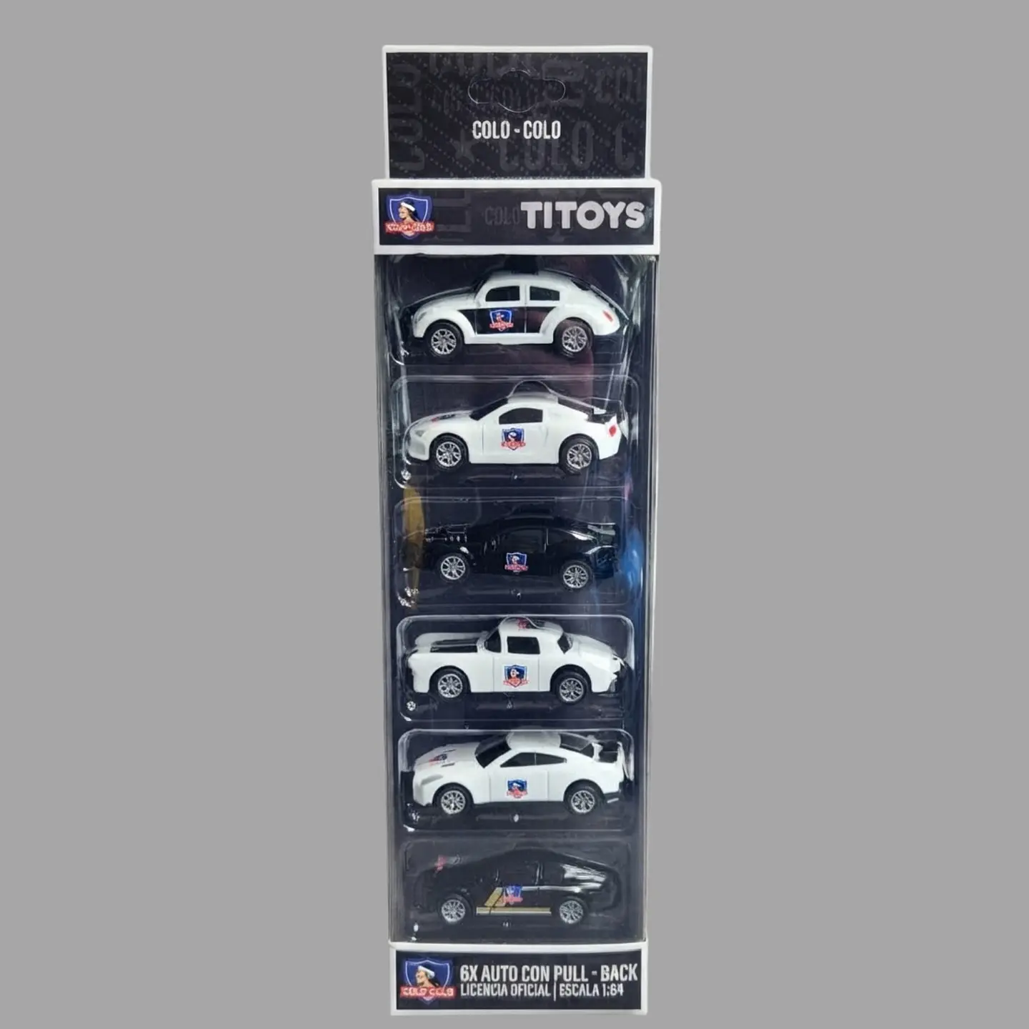 Set 6 Autos de Colección Colo-Colo Escala 1:64 2