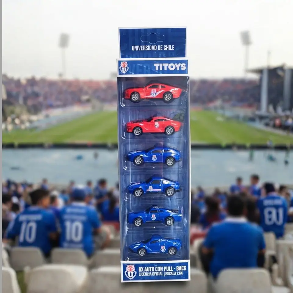 Set 6 Autos de Colección Universidad de Chile Escala 1:64 1