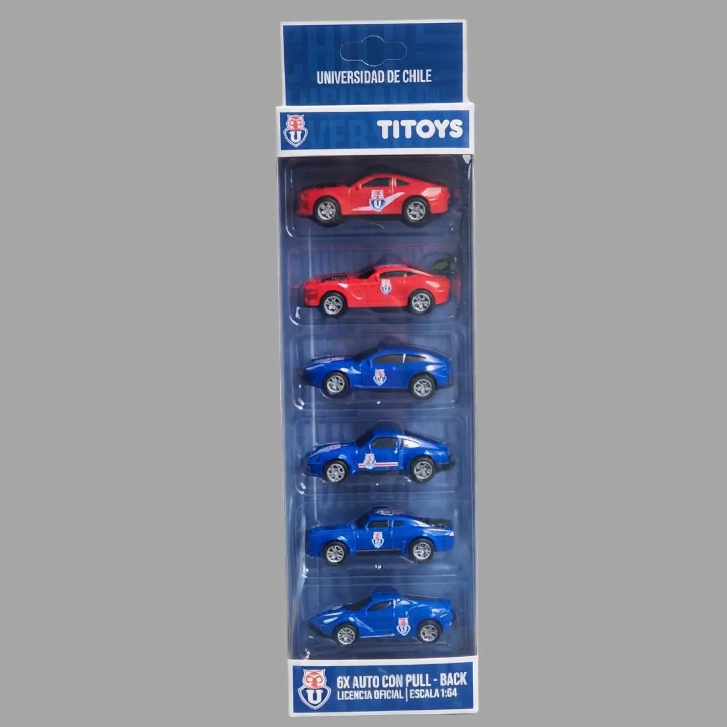 Set 6 Autos de Colección Universidad de Chile Escala 1:64 3