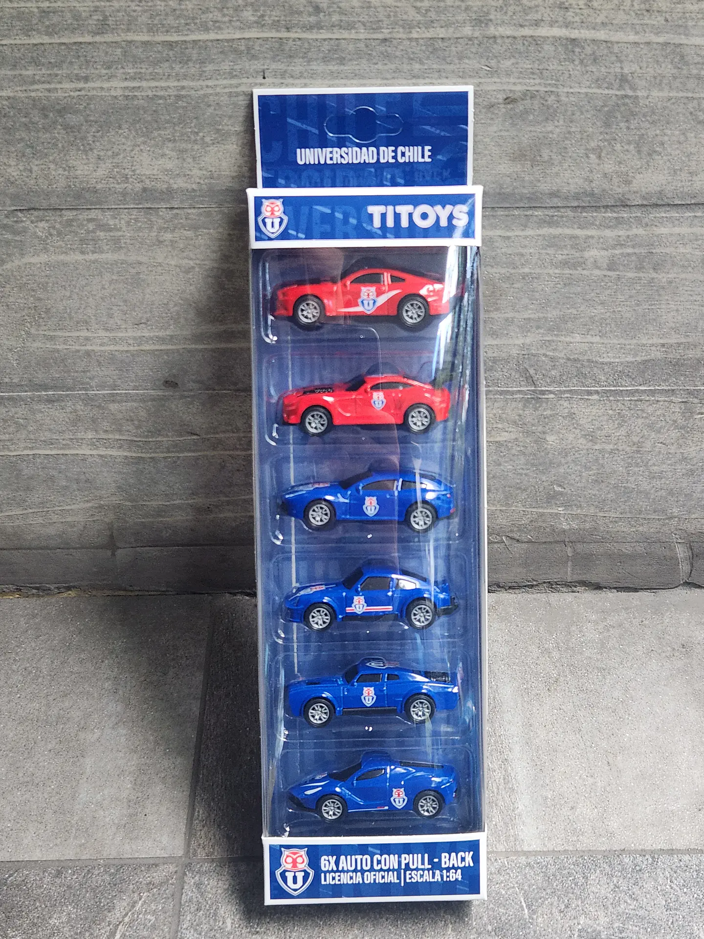 Set 6 Autos de Colección Universidad de Chile Escala 1:64 2