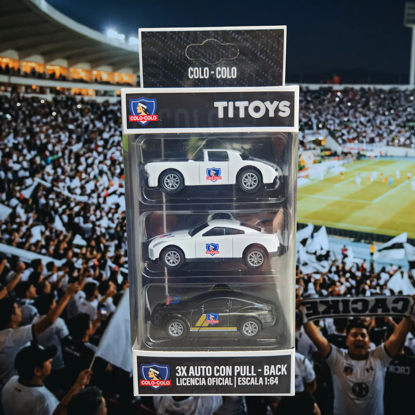 Set 3 Autos de Colección Colo-Colo Escala 1:64 1