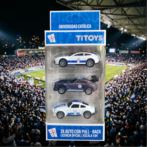 Set 3 Autos de Colección Universidad Católica Escala 1:64