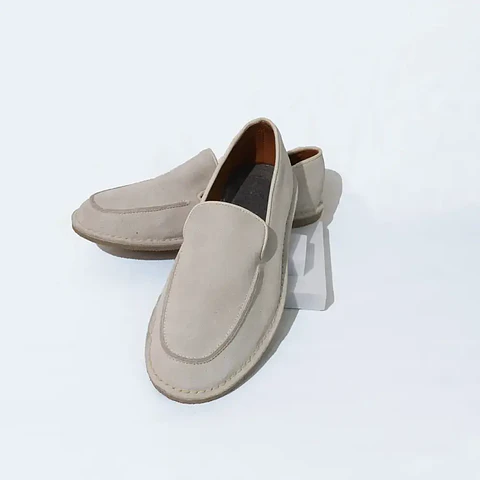Stitcher Highlander leather espadrilles - Beige