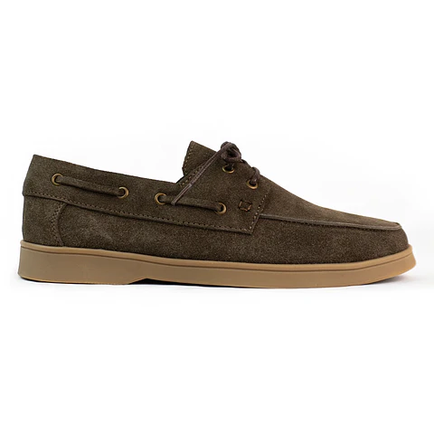 Kintyre Apache shoes in split leather - Chocolate color