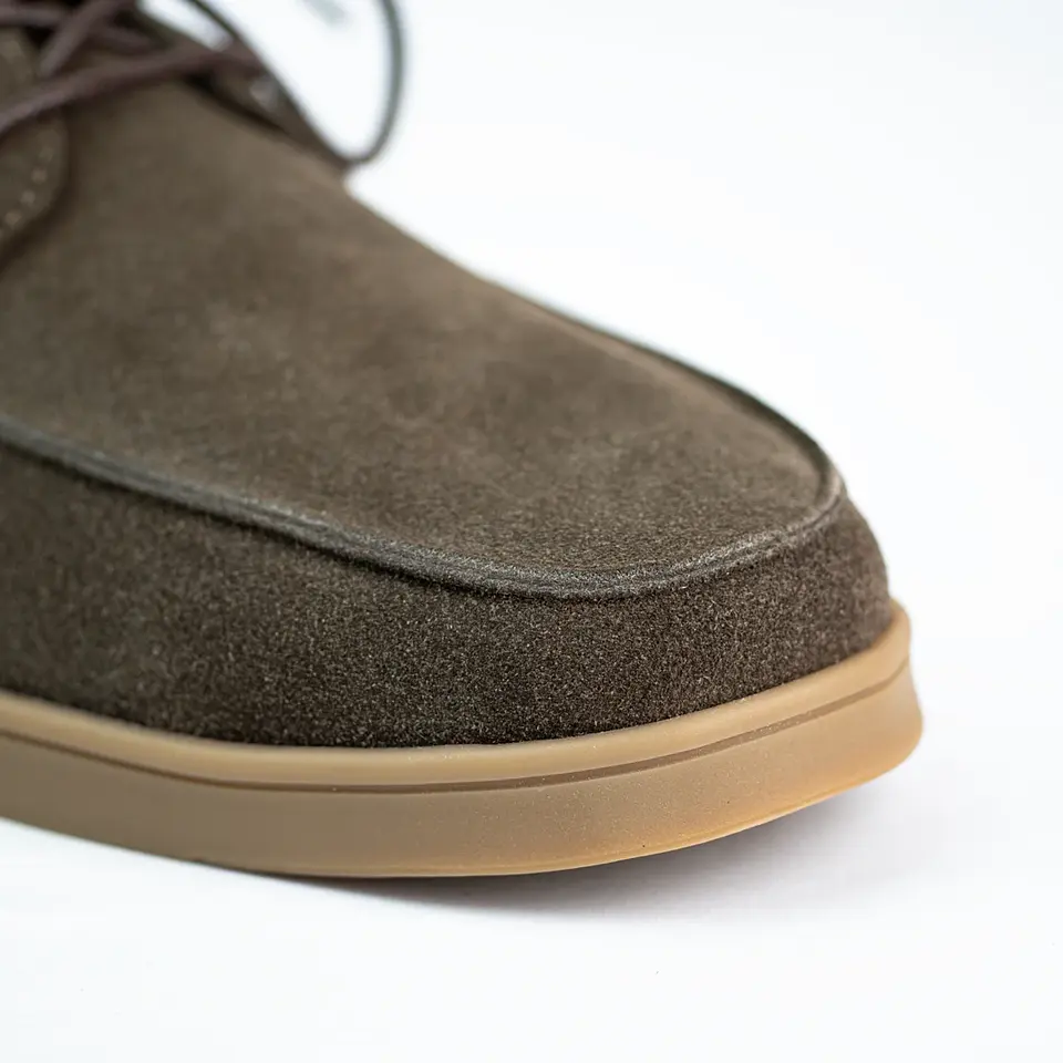 Zapatos apache Kintyre en cuero carnaza - Color chocolate 5