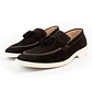 Mocasines para hombre en cuero carnaza - TARTÁN - Color chocolate - Miniatura 4
