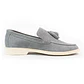 Mocasines para hombre en cuero carnaza - TARTÁN - Color gris - Miniatura 1