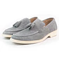 Mocasines para hombre en cuero carnaza - TARTÁN - Color gris - Miniatura 4