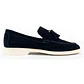 Men's Leather Loafers - Tartan - Blue - thumbnail 1