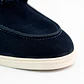 Men's Leather Loafers - Tartan - Blue - thumbnail 3