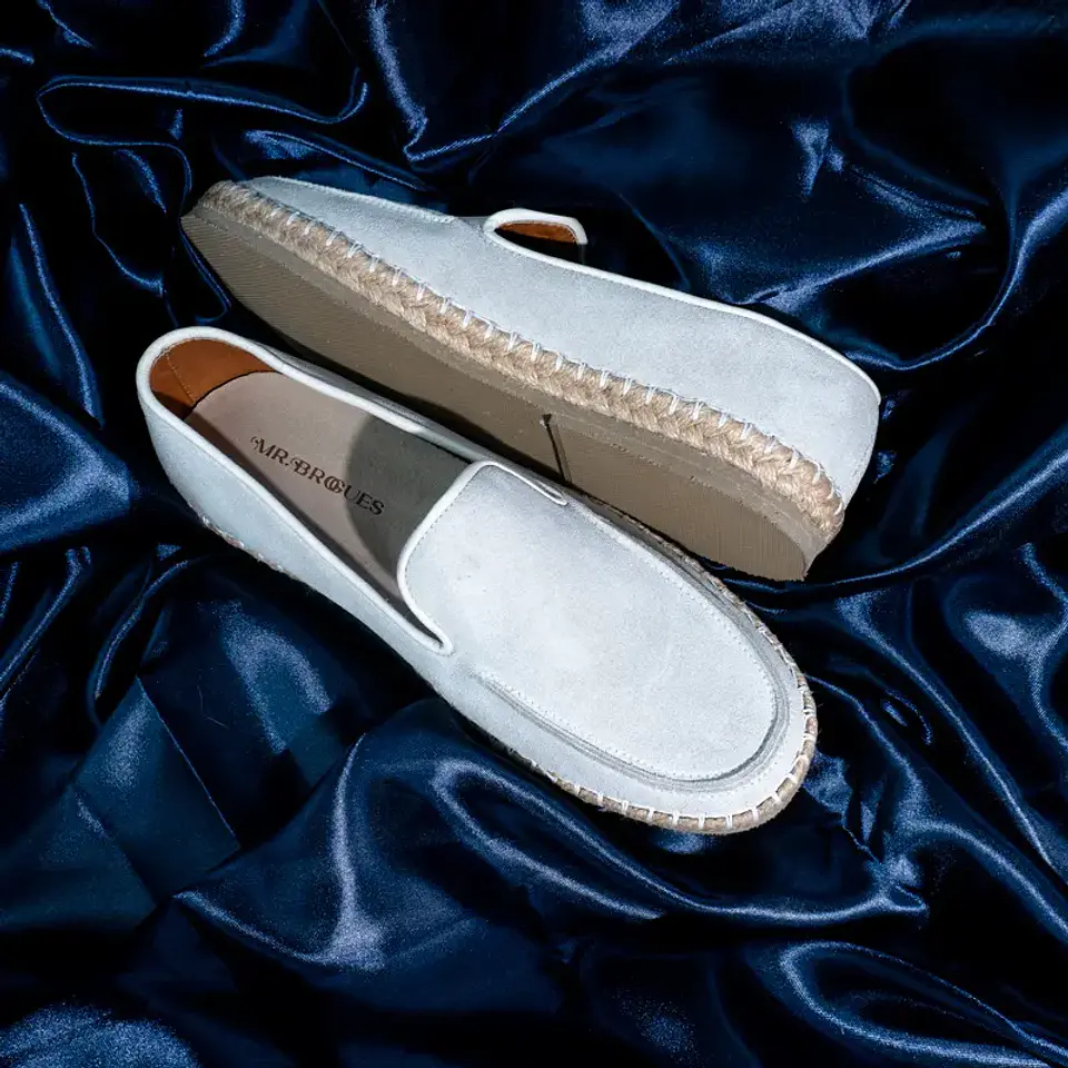 Men's espadrilles in vanilla-colored leather - CELT 2