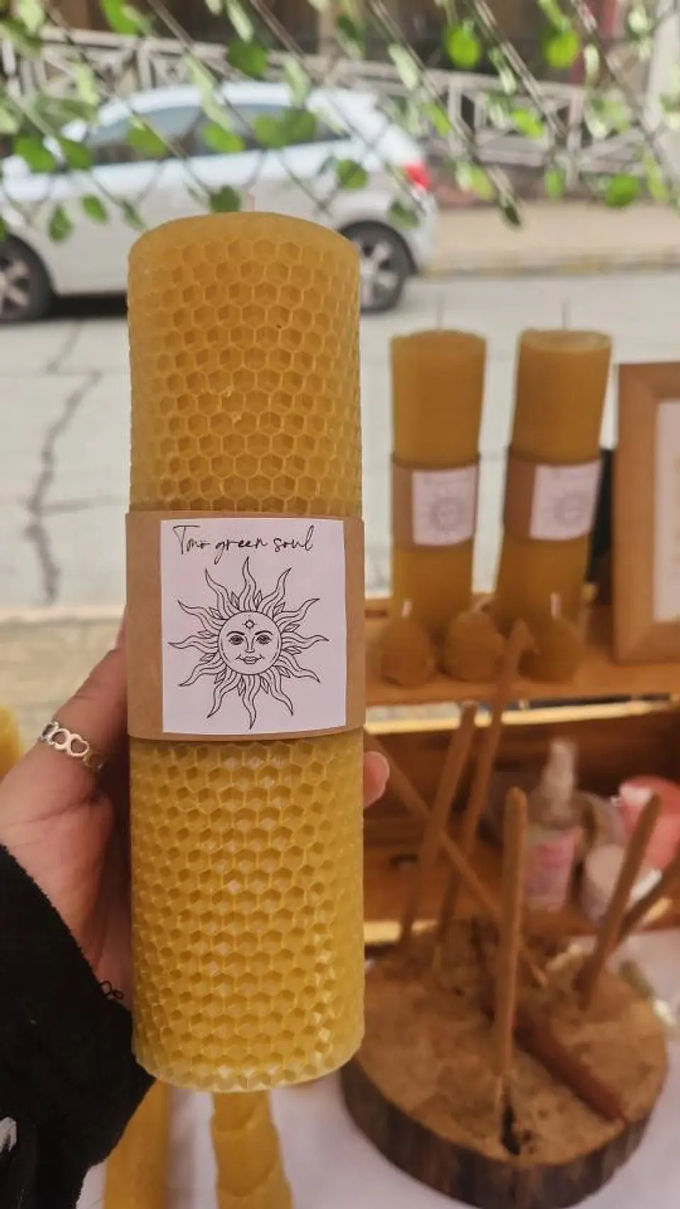 Sirio - cera de abejas, palo santo & canela 1