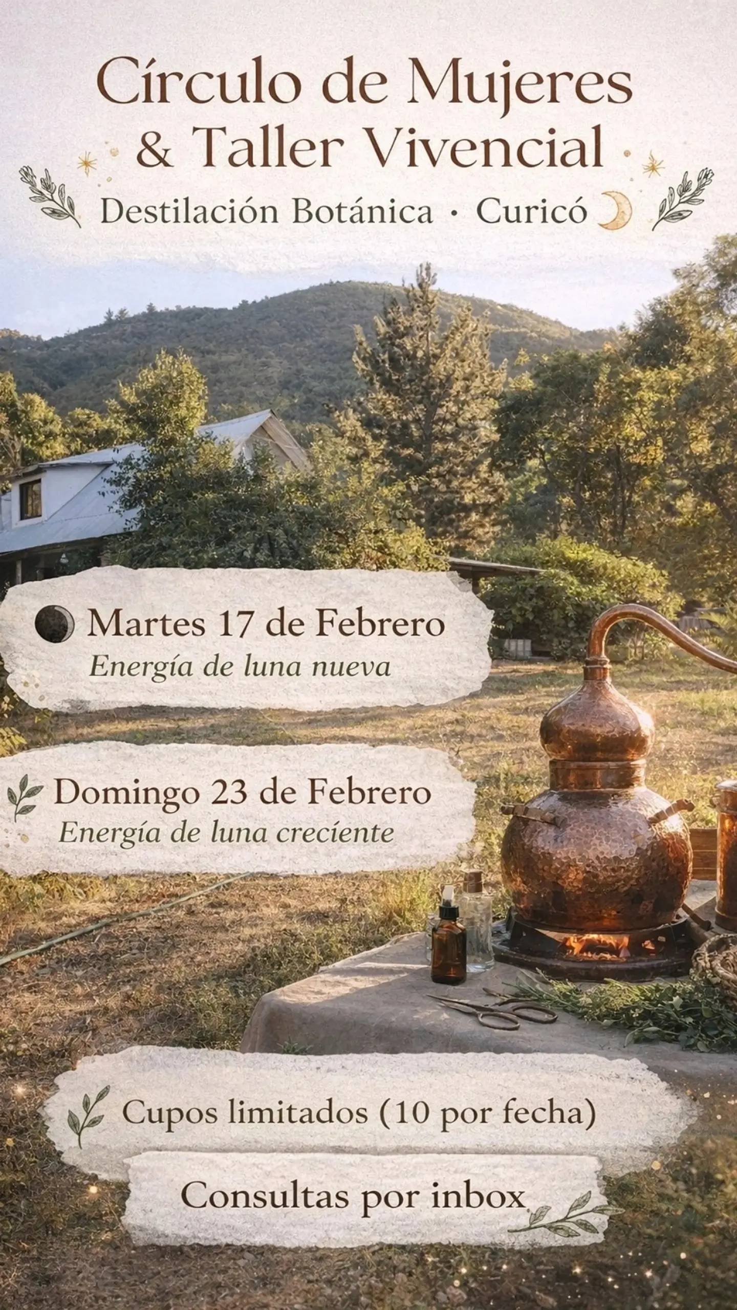 DESTILACIÓN BOTÁNICA · ALQUIMIA · AUTOCUIDADO 2