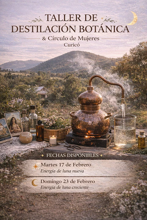 DESTILACIÓN BOTÁNICA · ALQUIMIA · AUTOCUIDADO