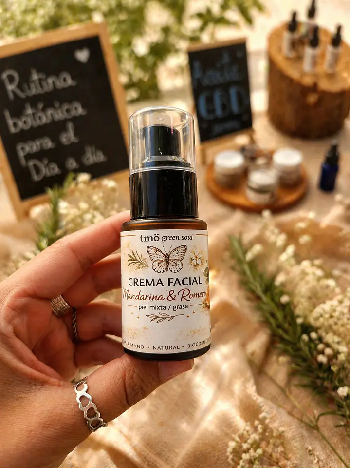 Crema facial Romero y Mandarina piel grasa 30mL 1