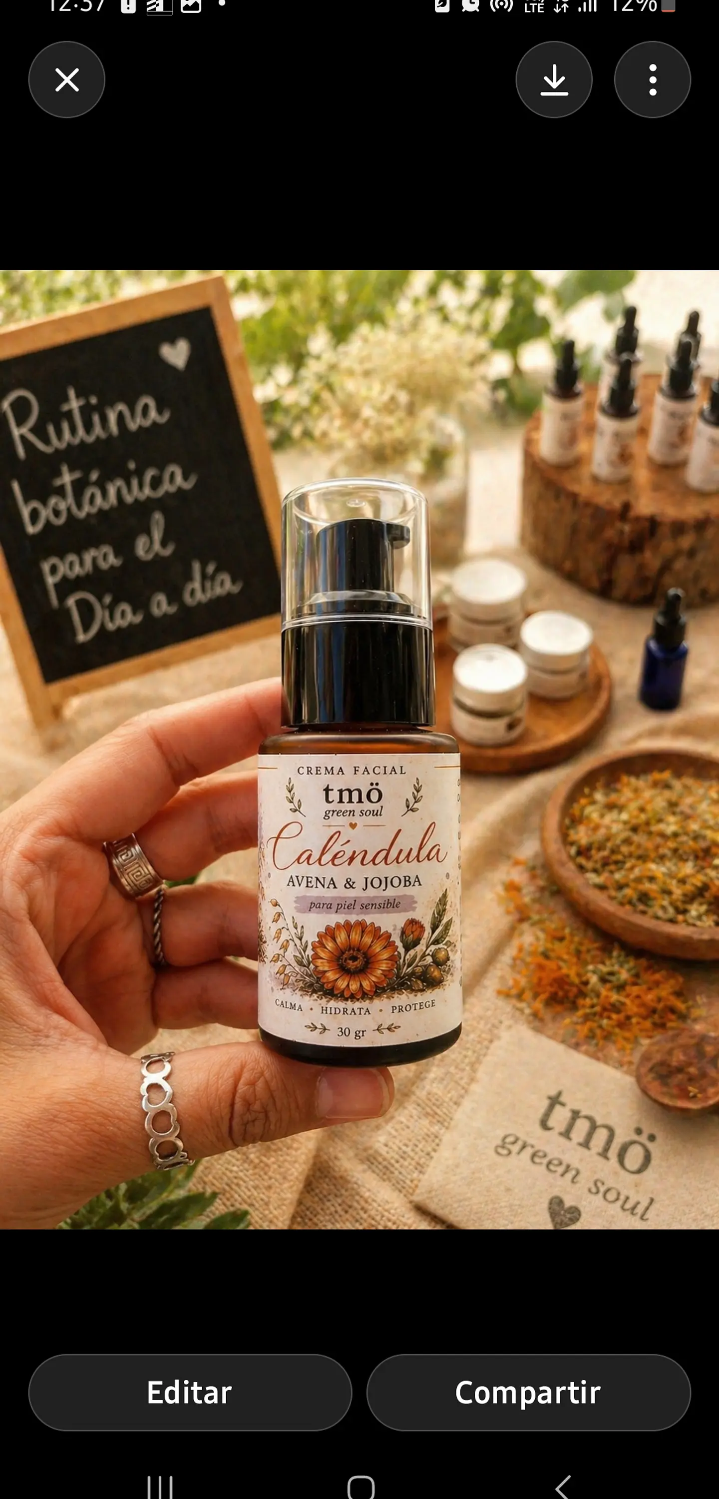 Crema facial Calendula & Jojoba 30mL 1